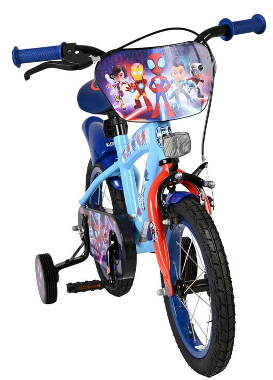 Spidey und seine tollen freunde spidey kinderfiets - jongens - 14 inch - blauw