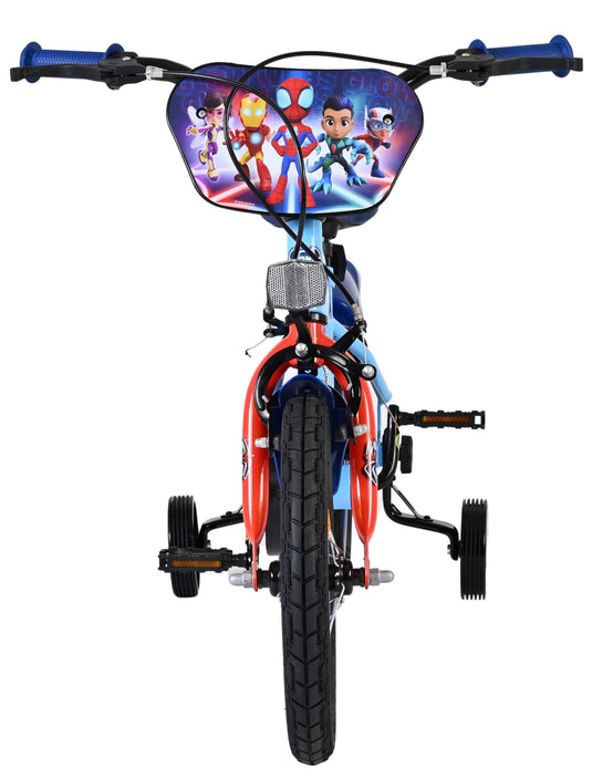 Spidey und seine tollen freunde spidey kinderfiets - jongens - 14 inch - blauw rood - twee handremmen