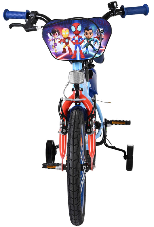Spidey und seine tollen freunde spidey kinderfiets - jongens - 16 inch - blauw