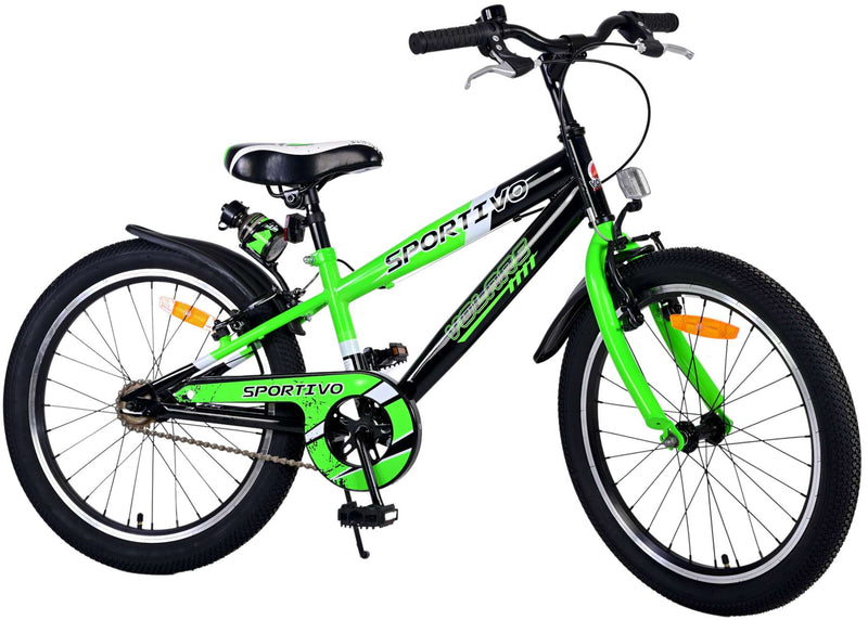 Load image into Gallery viewer, Volare Sportivo Kinderfiets - Jongens - 20 inch - Groen - Twee handremmen
