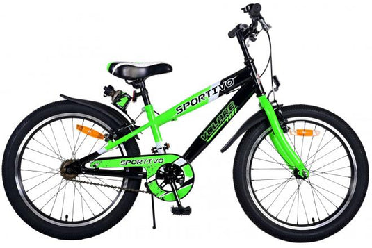 Volare Sportivo Kinderfiets - Jongens - 20 inch - Groen - Twee handremmen