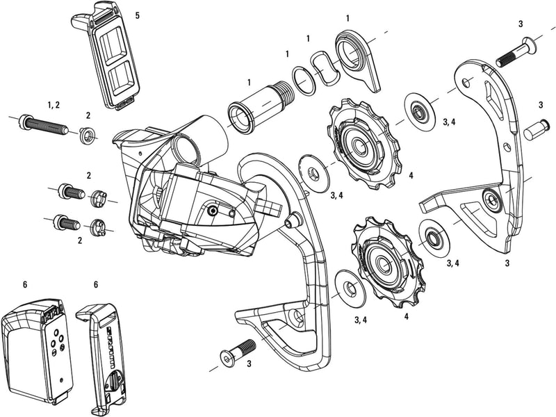Load image into Gallery viewer, Sram schaltwerk red etap rear derail. red etap 32t 11sp
