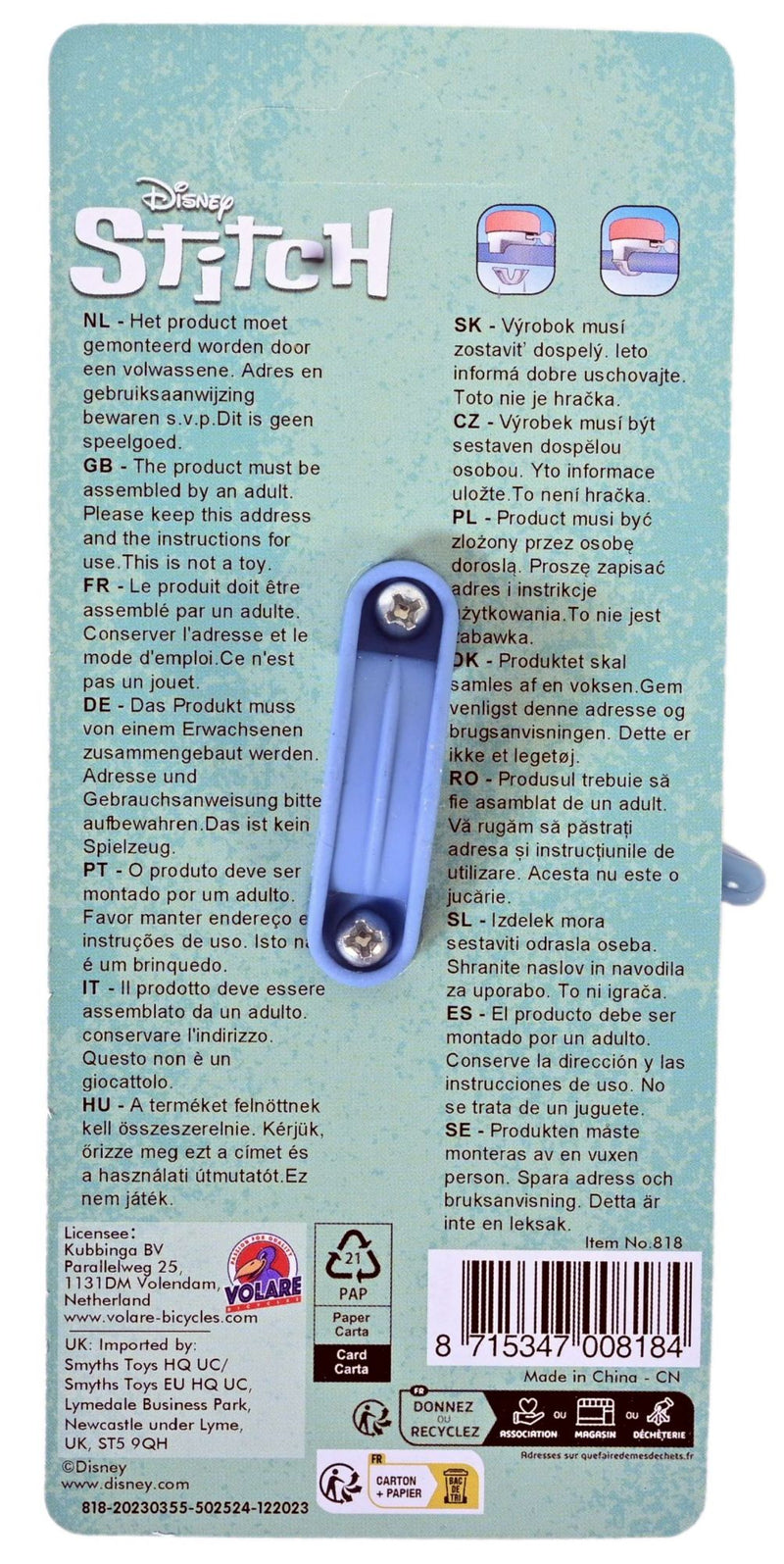 Load image into Gallery viewer, Stich stitch fietsbel | 2 stuks
