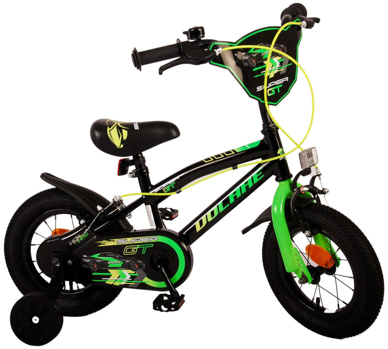 Load image into Gallery viewer, Volare Super GT Kinderfiets - Jongens - 12 inch - Groen - Twee handremmen
