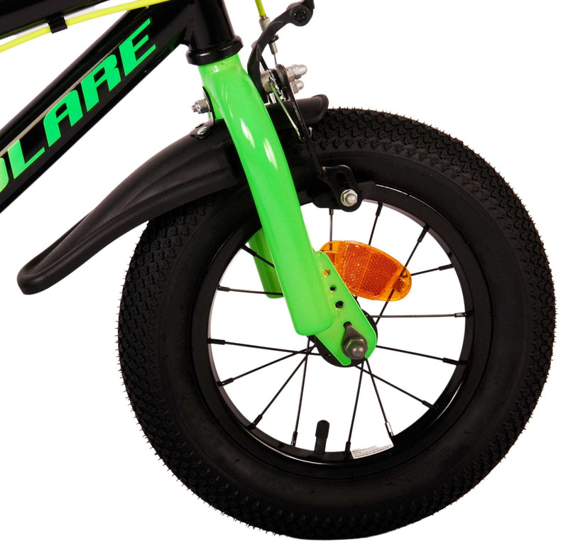 Afbeelding laden in galerijviewer, Volare super gt kinderfiets - jongens - 12 inch - groen - twee handremmen

