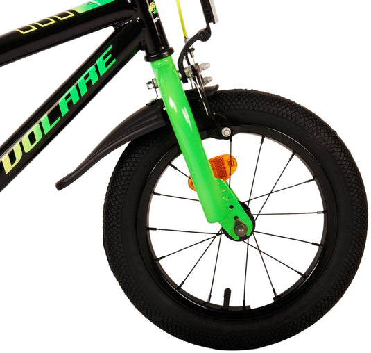 Volare super gt kinderfiets - jongens - 14 inch - groen - twee handremmen