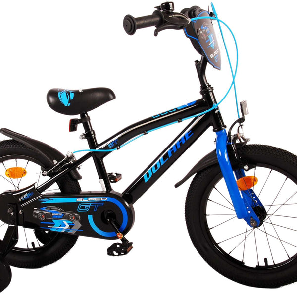 Volare Super GT Kinderfiets - Jongens - 16 inch - Blauw - Twee handremmen