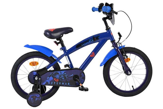 Superman kinderfiets - jongens - 16 inch - blauw