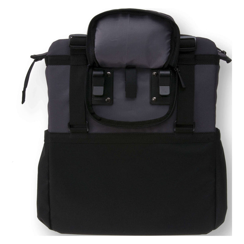 Afbeelding laden in galerijviewer, Basil Shopper XL - sportieve en trendy fietstas voor boodschappen en strand, zwart antraciet, 20L
