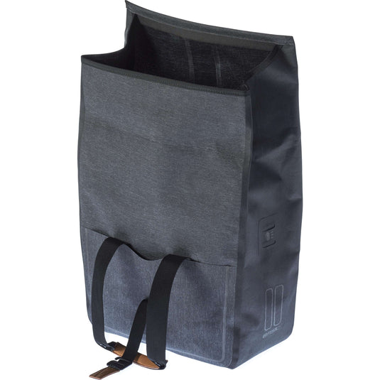 Basil Urban Dry Shopper - waterdichte fietstas, unisex, charcoal melee