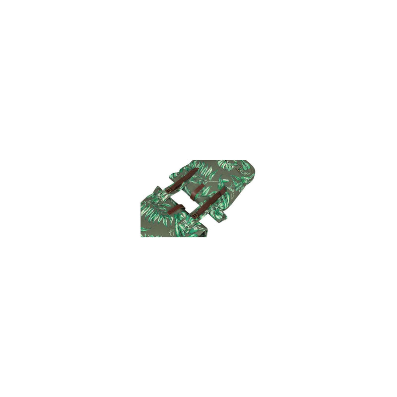 Load image into Gallery viewer, Basil Ever-Green dubbele fietstas, gerecycled PET, waterkerende vouwsluiting, vegan leather, 28-32L, thyme groen
