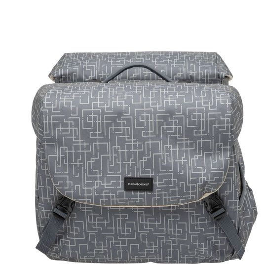 Mondi Joy Dubbele Fietstas - Racktime Snap-it - Waterafstotend Polyester - 38L - Ivy Walnut