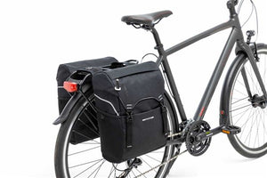 New Looxs Sports dubbele fietstas zwart grijs