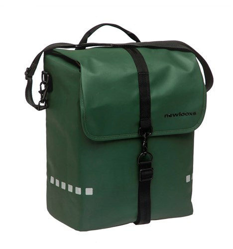Load image into Gallery viewer, Odense Single Fietstas - Waterafstotend - 17,5L - Zwart Groen
