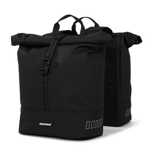 Urbanproof tas double roll up recycle 38l zwart