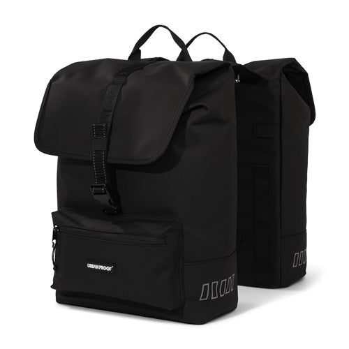 UrbanProof Urbanproof cargo dubbele fietstas 38 liter zwart