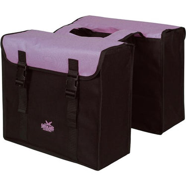 Greenlands dubbele fietstas 34 liter 37 x 33 x 14cm (2x) - zwart paars
