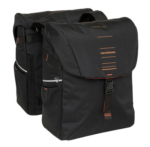 Newlooxs new looxs vigo 536.156 zwart oranje dubbeltas 40l