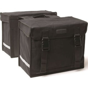 New Looxs Canvas Camping - Dubbele fietstas zwart