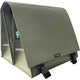 Clarijs fietstas dubbel l pvc 40l met uitsparing mat olijf