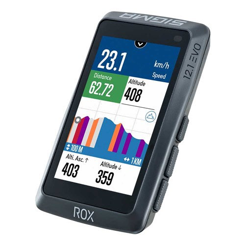 Sigma Fietscomputer ROX 12.1 EVO GPS Night Gray Basic