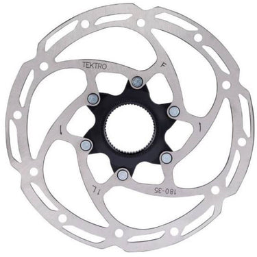 Tektro Remschijf Tr180-351 ø180mm Centerlock zilver (werkplaatsverpakking)