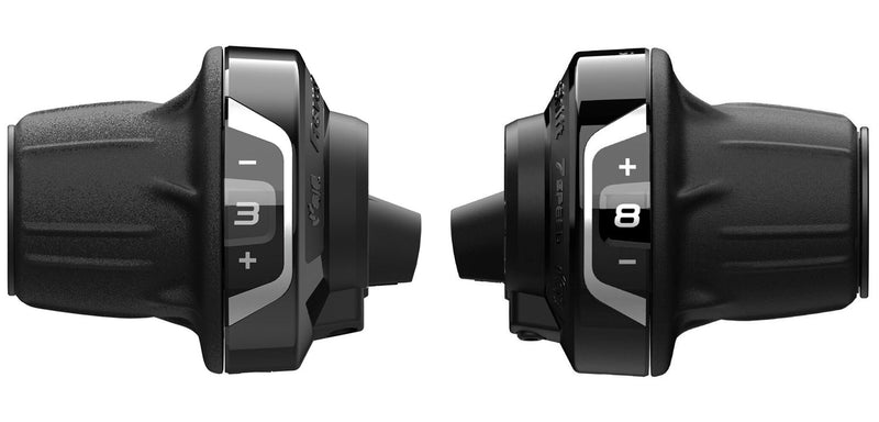 Load image into Gallery viewer, Shimano tourney sl-rv400 3x8-speed sis twist shifter set
