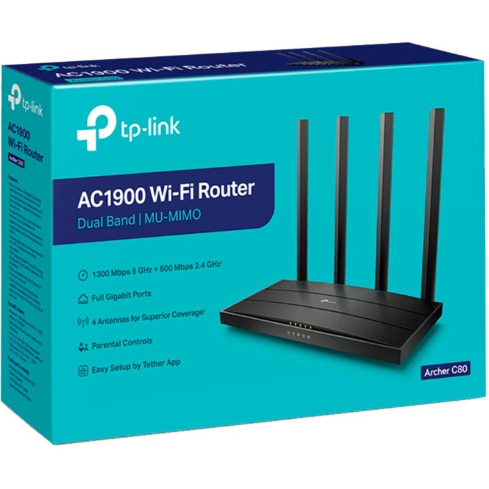 Load image into Gallery viewer, TP-Link Archer C80 AC1900 Wireless MU-MIMO Wi-Fi Router

