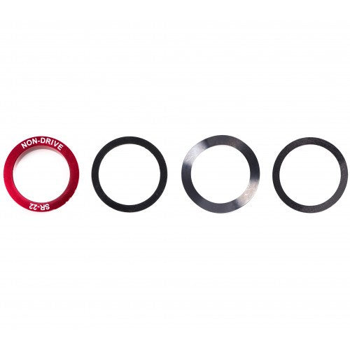 Reduceerset Elvedes - trapas verloop van 24 mm naar 22 mm GXP (4 delig)
