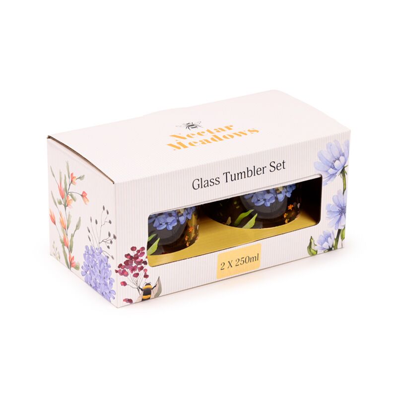 Load image into Gallery viewer, Nectar meadows set 2 glazen drinkglazen 250ml

