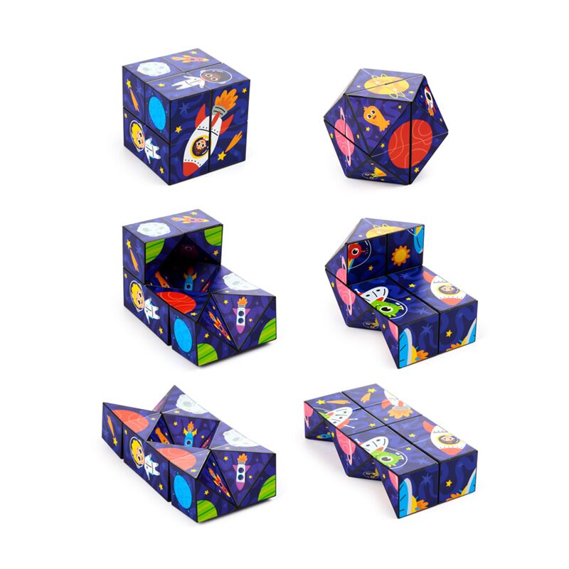 Load image into Gallery viewer, Astronaut souvenir puzzel kubus speelgoed
