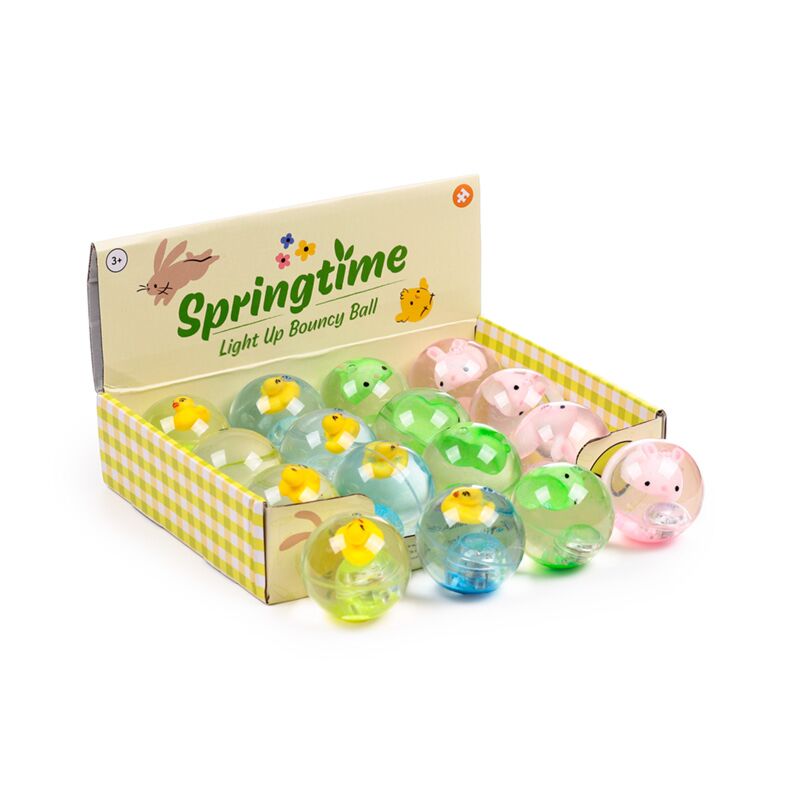 Load image into Gallery viewer, Springtime lente eend hoogstuiterende led flitsende stuiterbal
