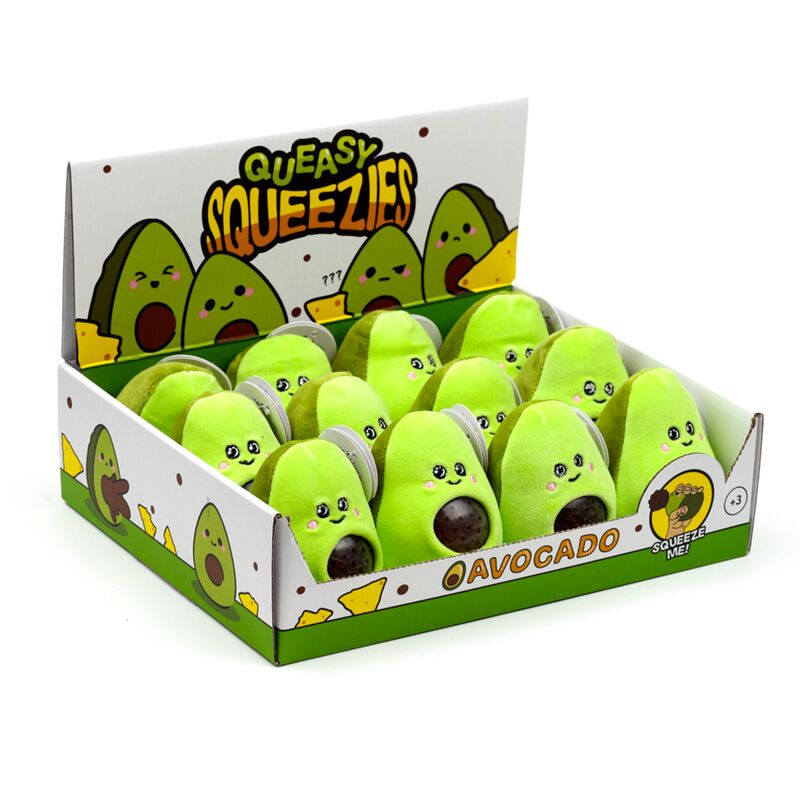 Load image into Gallery viewer, Queasy squeezies avocado knijp speelgoed
