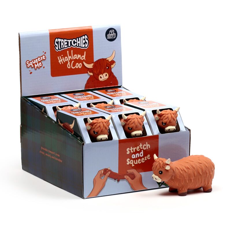 Load image into Gallery viewer, Stretch speelgoed highland coo koe
