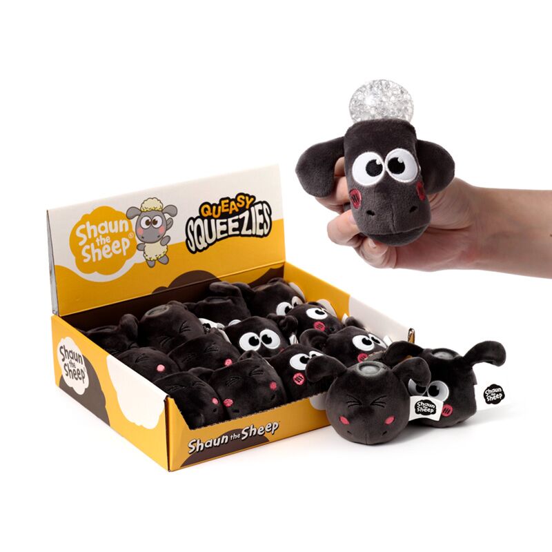 Load image into Gallery viewer, Queasy squeezies kawaii shaun het schaap knijp speelgoed

