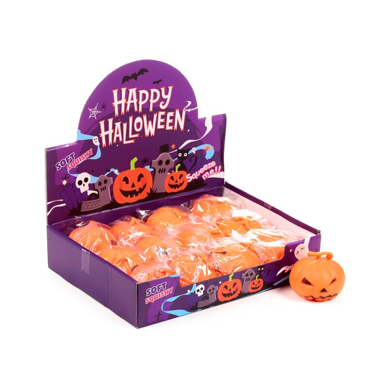 Load image into Gallery viewer, Knijpbaar speelgoed spooky pompoen
