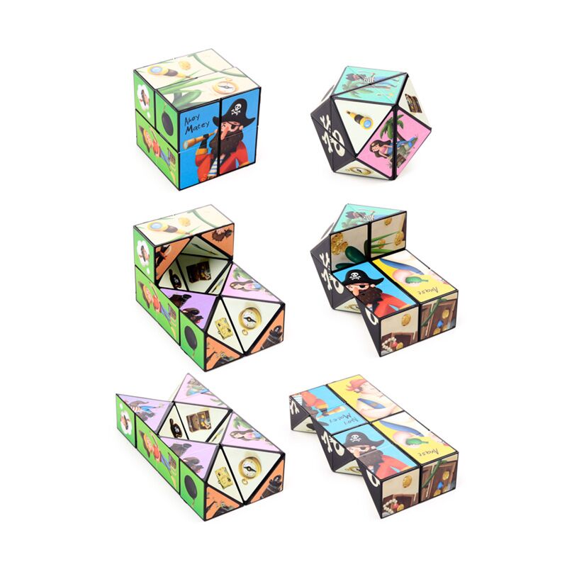 Load image into Gallery viewer, Jolly rogers piraat puzzel kubus speelgoed
