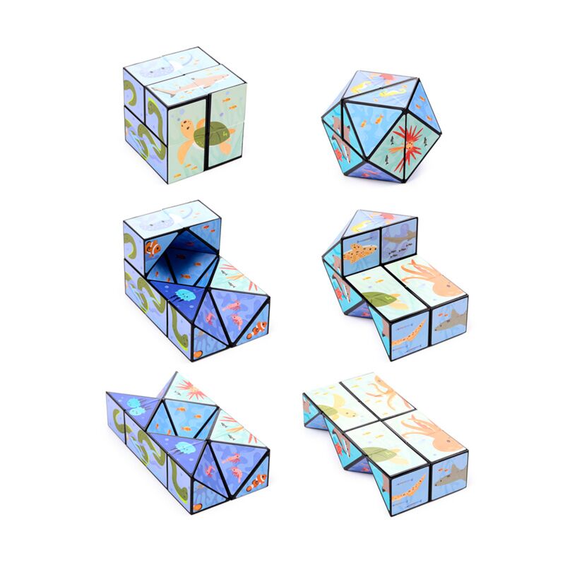 Load image into Gallery viewer, Mariniverse puzzel kubus speelgoed
