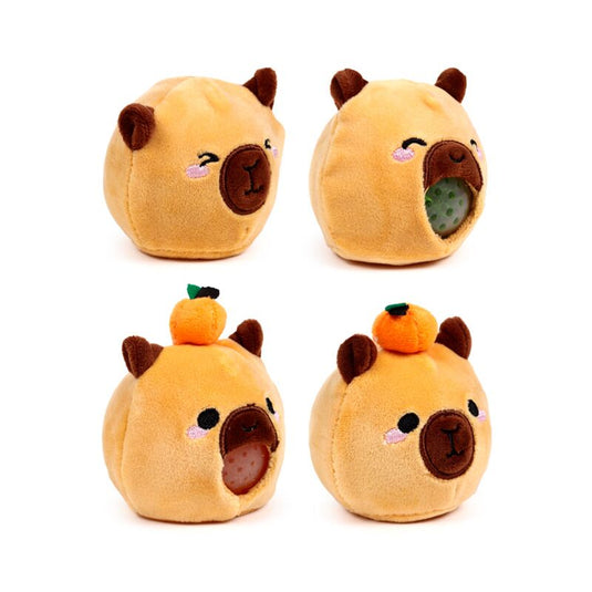 Queasy squeezies adoramals capybara pluche knijp speelgoed