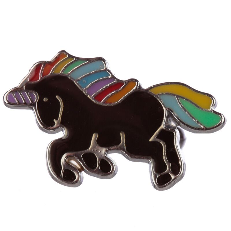 Load image into Gallery viewer, Betoverde regenboog eenhoorn kinder moodring
