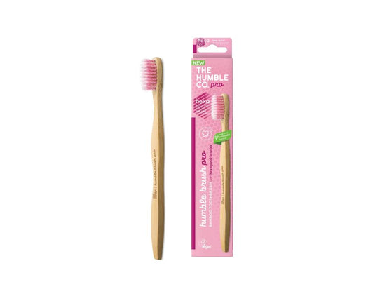 The humble co. tandenborstel bamboe - pro - hexatech spiral - soft - paars