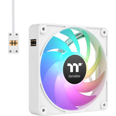Thermaltake ct140 ex argb sync pc cooling fan white (3-fan p