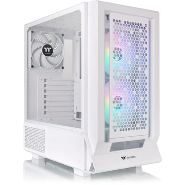 Thermaltake ceres 350 mx - snow midi tower behuizing (wit | 2x usb-a | 1x usb-c | rgb | tempered glass)