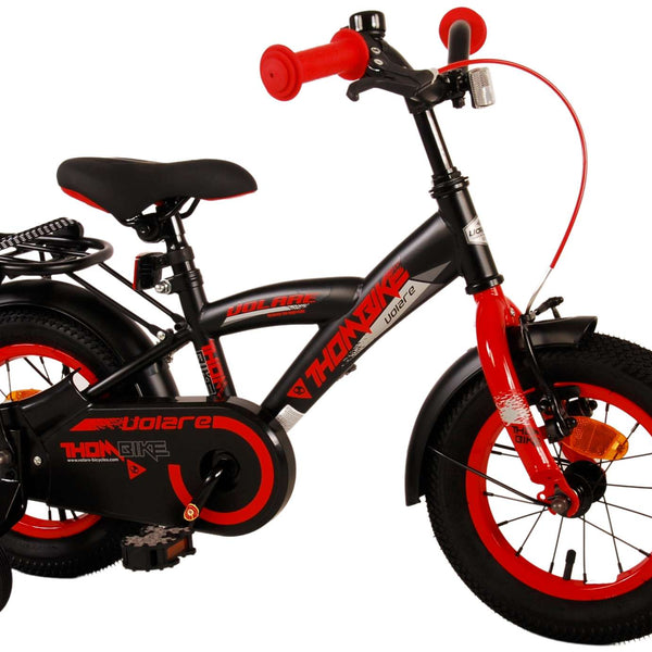 Volare Thombike Kinderfiets - Jongens - 12 inch - Zwart Rood