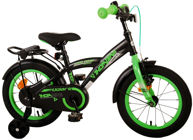 Load image into Gallery viewer, Volare Thombike Kinderfiets - Jongens - 14 inch - Zwart Groen
