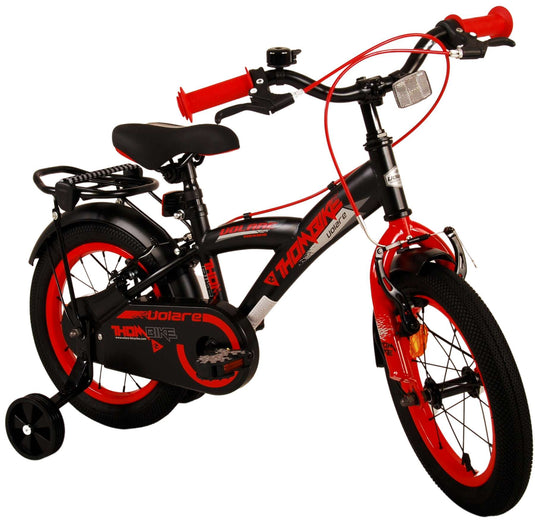Volare Thombike Kinderfiets Jongens 14 inch Zwart Rood Twee Handremmen