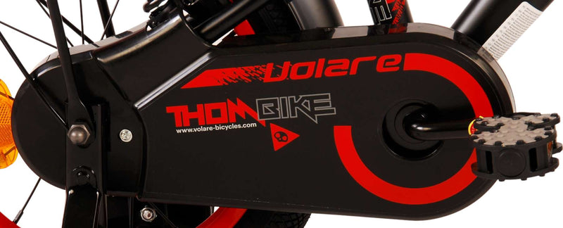 Load image into Gallery viewer, Volare Thombike Kinderfiets Jongens 14 inch Zwart Rood Twee Handremmen
