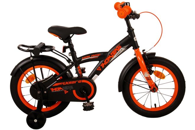 Load image into Gallery viewer, Volare Thombike Kinderfiets - Jongens - 14 inch - Zwart Oranje
