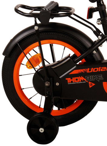 Volare Thombike Kinderfiets - Jongens - 14 inch - Zwart Oranje