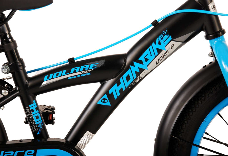 Load image into Gallery viewer, Volare Thombike Kinderfiets - Jongens - 16 inch - Zwart Blauw - Twee Handremmen

